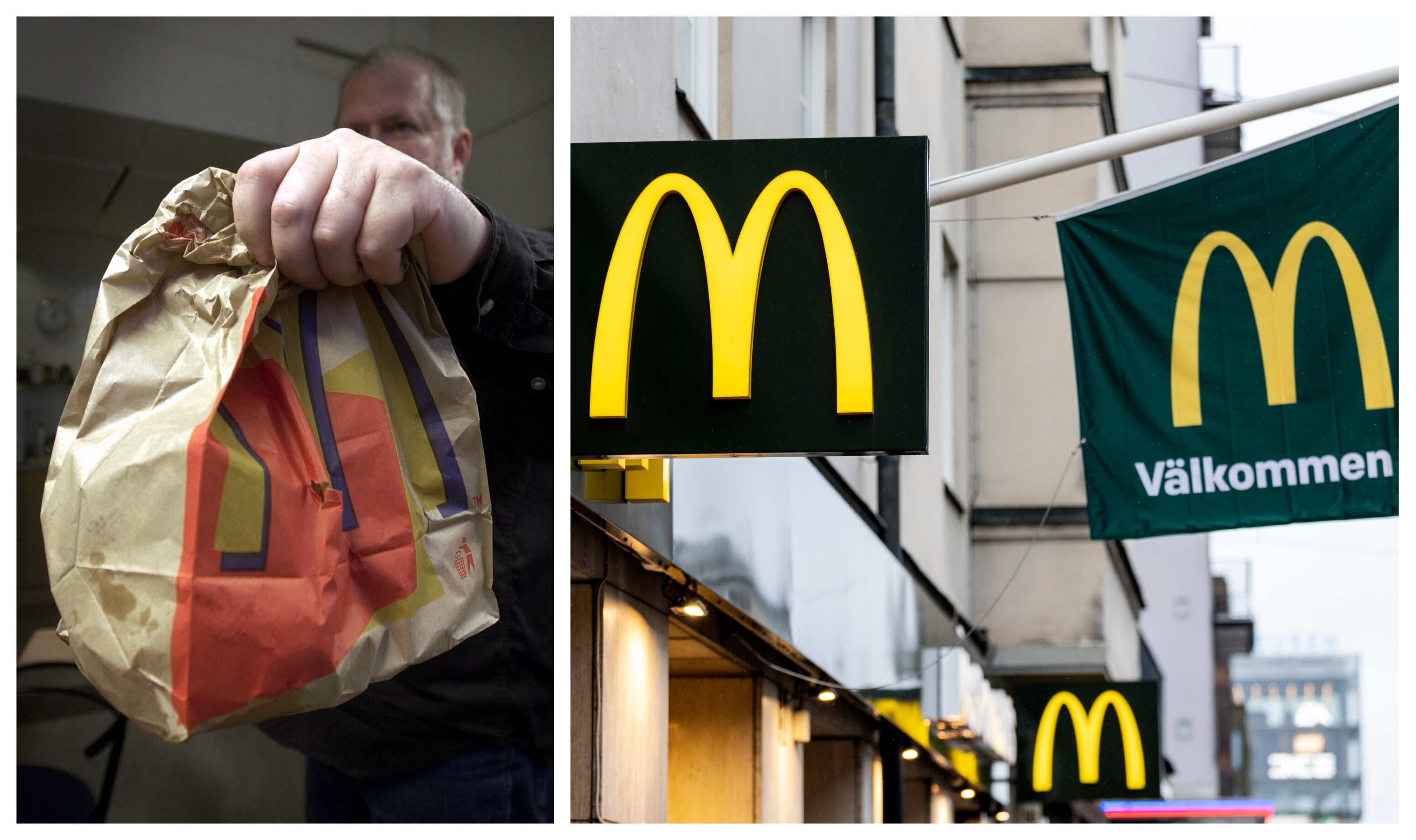 McDonald's meny genom hela tiden förändringar.